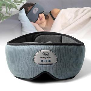 마인드사이트 드리프트밴드 블루투스 슬립 마스크 메모리 폼이 포함된 3D 제로 안압 블랙아웃 초박형 조절 가능 스피커 사이드 슬리퍼 및 여행에