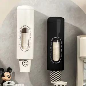 벽부착 종이컵보관함 블랙컵디스펜서 홀더수납함