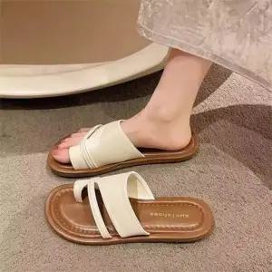 세련된 오픈 토우 슬리퍼 여성용 데일리 발편한 샌들