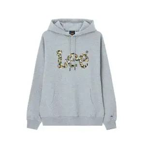 브랜드정품 리 LEE 카모 트위치 로고 후드 티셔츠 그레이 238465