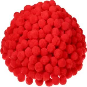 대형 DIY 크리에이티브 폼폼 장식 프로젝트 취미 용품 파티 장식용 샤피 500피스 1인치 폼 공예 볼(빨간색)