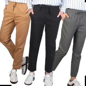 정장팬츠 바넷쏘옴므 남녀공용 무지 9부 밴딩슬랙스팬츠 AD181
