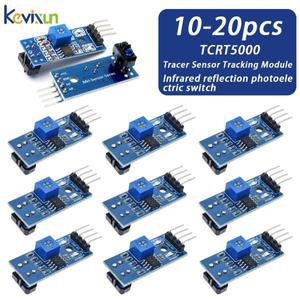 10-20PCS TCRT5000 적외선 반사 센서 IR 집열판전 스위치 배리어 라인 트랙 모듈 다이오드 3극 보드 3.3v