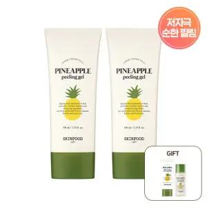 [스킨푸드] 저자극 필링/ 파인애플 필링젤 2개 +증정 파인애플 (폼 30ml+오일 20ml)