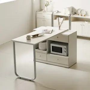 히츠룸 확장형 아일랜드식탁 1400x600x800 COMW176