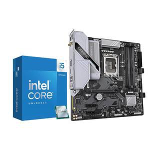 마이크로 센터 CPU 마더보드 콤보 - 코어 i5-14600K 14(6P+8E) 코어, 최대 5.3GHz 잠금 해제 데스크톱 프로세서(기가바이트 B760M 게이밍과 WiFi DDR4 LGA1700 마더보드 포함)