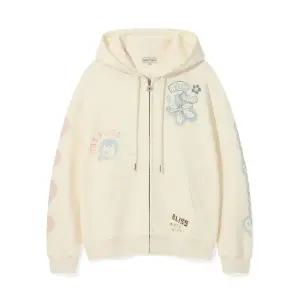 와키윌리 WACKY WILLY 우먼스 플라워 그래픽 후드집업 크림 202231