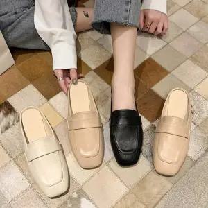 여자 직장인 오피스룩 구두 정장 뮬블로퍼 슬리퍼 iwX2+8BNB