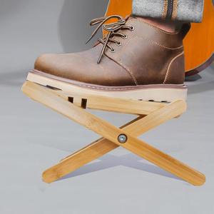 기타 풋 스툴 - 대나무 발 받침대 지지대, 4개의 기어 조절 가능, 접이식 풋스툴 발판 11.4cm(4.5인치)에서 20.3cm(8인치) 클래식 어쿠스틱 일렉트릭 액세서리용