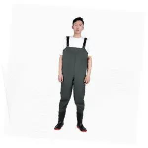 일체형 전신 멜빵 방수 웨이더 낚시 갯벌 농사 작업복