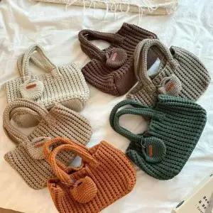 MFNC040148 - 뜨개 코인 미니 토트백