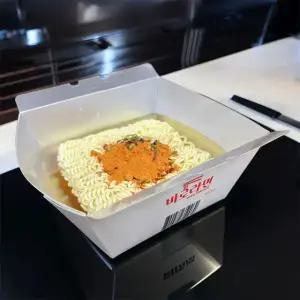 바로라면 사각 인덕션 용기 300개 한강 라면조리기 일회용