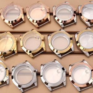 36mm/39mm 베벨 엣지 시계 케이스 사파이어 크리스탈 에어 킹 NH35 NH36 NH38 NH34 4R36 미요타8215 8205