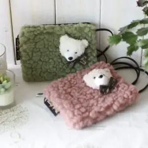 핸드백 곰돌이 학생크로스백 어린이 유아가방 뽀송뽀 여성핸드백 학생크로스백