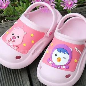 R43 뽀로로 플로럴 EVA 입체 샌들 어린이 캐릭터 신발
