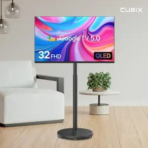 무빙큐빅스 블랙에디션 32인치 FHD QLED 삼탠바이미 X1시리즈 셋트 이동식 스마트TV 삼텐바이미 중소바이미 스탠바이미