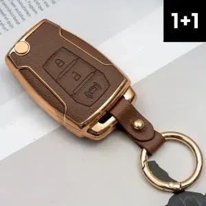 1+1 KGM 쌍용 스마트키 3버튼 토레스 티볼리 뷰티플 코란도 G4 렉스턴 스포츠 칸 TPU 가죽 차키 케이스