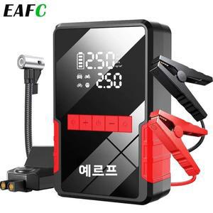 EAFC 4-in-1 자동차 점프 스타터 및 공기 펌프 타이어 팽창기 휴대용 압축기 실외 전원 램프 차량용 1200A