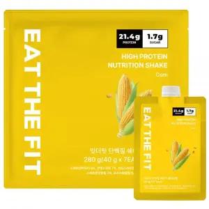잇더핏 단백질 쉐이크 1주 플랜 옥수수맛 40g 7개