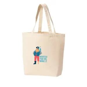 에코백 토트백 해적 선장 앵무새 외발잡이 그림 다양한 사이즈