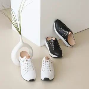 대신cm Operu-S149 가죽 패션 뮬운동화/슬리퍼운동화/블로퍼/여성슬리퍼