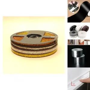 (모음전) 골드 실버 실리콘 틈새 테이프/코너마감테이프/셀프인테리어/실리콘테이프/다용도테이프