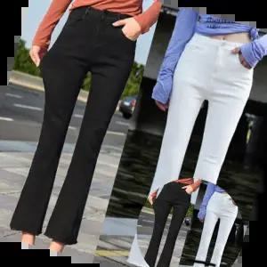 데일리반바지 여성하의 밑단컷팅 부츠컷 청바지 데님팬츠 데일리룩