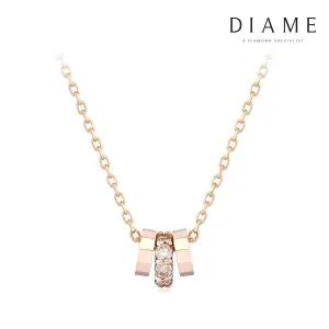 로즈 14K골드 다이아몬드 목걸이 FGDN1108U