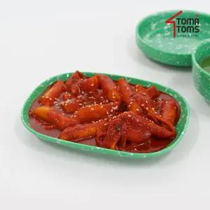 [토마톰스]뉴트로 도자기 분식그릇 떡볶이접시