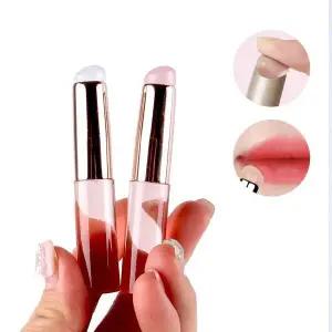 [하프클럽/]휴대용 실리콘 립스머징 브러쉬 택1