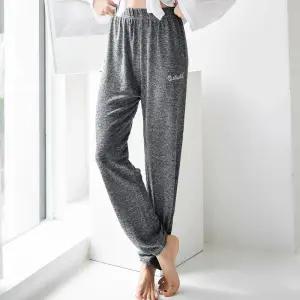 데일리 쫀쫀 스판 여성용 홈웨어 잠옷 바지 파자마 고무줄