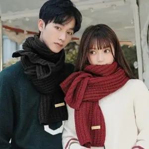 눈꽃 니트 목도리 ELS034 여성 머플러 숄 twotone 패션잡화 부드러운 등산 숄 겨울 스카프 남성 목폴라 산