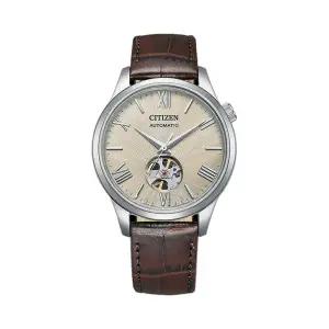 [신세계라이브쇼핑]시티즌 NH9130-17A 오픈하트 남성 가죽시계