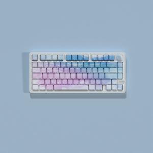 호환 Dreamy Sky Side Print Pbt Keycap 체리 프로필 Tranparent Letters를 통해 백라이트 Wooting Hi75 A7