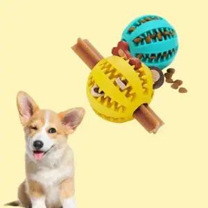 (컬러랜덤) 무독성 치석 제거 강아지 노즈워크 스낵볼 5cm WFJLHXP