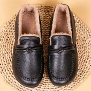 할머니신발 단화 70대80대90대 스트랩 통굽 털모카신