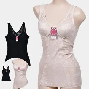 보정속옷 (쏘로사떼)인견 파워넷 플라워 보정 치마올인원