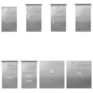 스테인리스 서랍형 수납장 보관함 야외 이동식 잠금 공구함