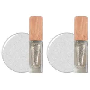 미크릿 무향 펄 매니큐어 지속 수성 44 글램실버 X2개