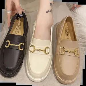 여성단화 여성 캐주얼 금 장식 디자인 블로퍼 단화 정장화