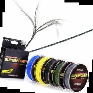 바다낚시줄 수퍼파워 4선 고분자 고강도 합사낚시줄 100미터