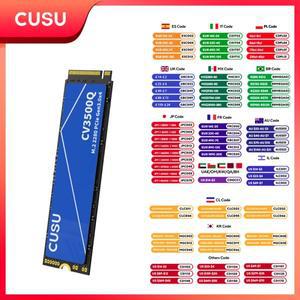 CUSU SSD NVMe M2 512GB 1TB 2TB PCIe3.0 2280 노트북 데스크탑용 하드 드라이브 솔리드 스테이트 디스크