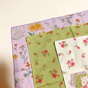 엄마 레트로 꽃무늬 순면 여성 손수건