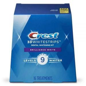 Crest 3D Whitestrips 브릴리언스 16개(상단 32개 화이트 1개) 스트립 1개/하단