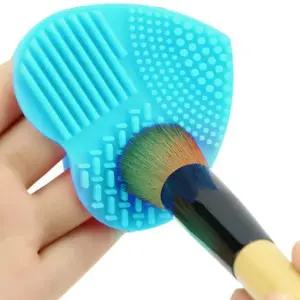 bns 하트모양 브러쉬 세척 실리콘 패드 메이크업 화장 세정 정리 소품 화장 정리