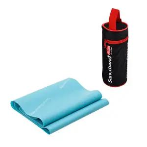 [우성레포츠]샌트밴드 2m파우치형 스카이블루 천연 라텍밴드 스트레칭