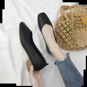 여성펌프스 여자 3컬러 펌프스힐 클래식모던 플랫로퍼 구두 3CM굽