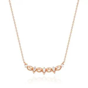 18K 밀그레인 티아라 체인 목걸이 MNN38904