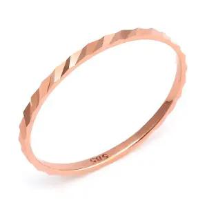 18K 웨이브 사선컷팅 레이어드 라인 반지 SRS23573