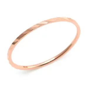 18K 데일리 사선컷팅 1mm 레이어드 반지 RSS29334